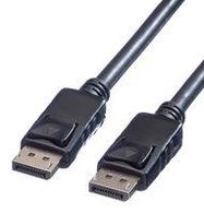 AUDIO CABLE, DISPLAYPORT PLUG, 1M, BLACK