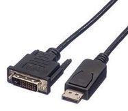 AUDIO CABLE, DP-DVI/D PLUG, 3M, BLACK