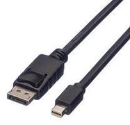 AUDIO CABLE, DP-MINI DP PLUG, 5M, BLACK