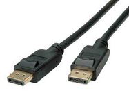 AUDIO CABLE, DISPLAYPORT PLUG, 1M, BLACK