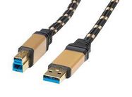 USB CABLE, 3.0 A-B PLUG, 3M, BLK