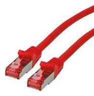 PATCH CORD, RJ45 PLUG, CAT6, 1M, RED