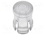 LED lens; round; transparent; lowprofile; 3mm KEYSTONE