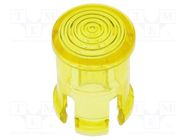 LED lens; round; yellow; lowprofile; 5mm KEYSTONE