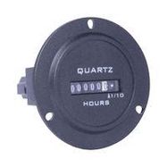 HOUR METER, 10-80VDC, ROUND BEZEL