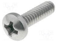 Screw; UNC6-32x12.7; 32; Head: cheese head; Phillips; PH2 KEYSTONE