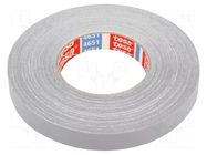 Tape: duct; W: 19mm; L: 50m; Thk: 0.31mm; grey; natural caoutchouc TESA