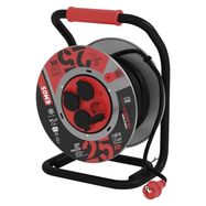 Rubber Extension Cord Metal Reel 25m 4 sockets 1,5mm, EMOS
