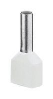 TERMINAL, WIRE FERRULE, 20AWG, WHITE