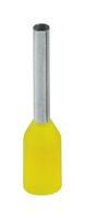 TERMINAL, WIRE FERRULE, 22AWG, YELLOW