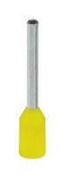 TERMINAL, WIRE FERRULE, 22AWG, YELLOW