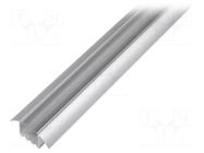 Profiles for LED modules; transparent; L: 1m; LESTO; aluminium OPTOFLASH