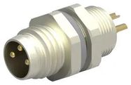 SENSOR CONNECTOR, M8, PLUG, 3POS, PANEL
