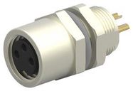 SENSOR CONNECTOR, M8, RCPT, 3POS, PANEL