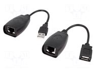 USB extender; RJ45 socket,USB A socket; USB 2.0; 480Mbps; 40m GOOBAY
