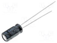 Capacitor: electrolytic; THT; 10uF; 50VDC; Ø5x11mm; Pitch: 2mm; ±20% SAMXON