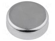 Magnet: permanent; hard ferrite; 350N; Ø: 63mm; H: 14mm; steel ELESA+GANTER