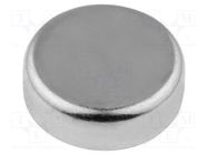 Magnet: permanent; hard ferrite; H: 4.5mm; 18N; Ø: 16mm; steel ELESA+GANTER