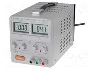 Power supply: laboratory; single-channel,linear; 0÷30VDC; 0÷5A AXIOMET