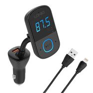 LDNIO Bluetooth C705Q 2USB, USB-C Transmiter FM + Lightning cable, LDNIO