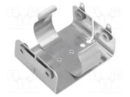 Holder; C,R14; Batt.no: 2; screw; aluminium KEYSTONE