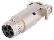 HEAVY DUTY BASE, SOCKET, 4POS, SCREW