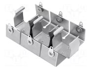 Holder; C,R14; Batt.no: 3; screw,SMT; solder lugs; aluminium KEYSTONE
