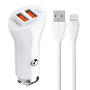 LDNIO C511Q 2USB Car charger + Lightning cable, LDNIO