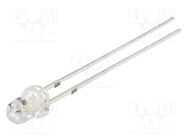 LED; 3mm; green; blinking; 5800÷7000mcd; 30°; 3÷4.5V; 20mA OPTOSUPPLY