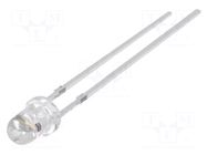 LED; orange; 3mm; blinking; 2180÷3000mcd; 30°; 3÷5VDC; 20mA OPTOSUPPLY