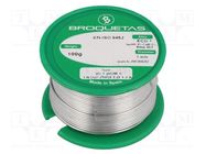 Tin; lead free; Sn99,3Cu0,7; 1mm; 0.1kg; reel; 220°C; Flux: SW26 