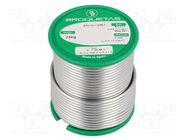 Tin; lead free; Sn99,3Cu0,7; 2mm; 0.25kg; reel; 220°C; Flux: SW26 