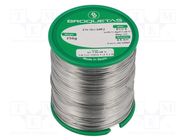 Tin; lead free; Sn96,5Ag3Cu0,5; 0.5mm; 0.25kg; reel; 217÷220°C BROQUETAS