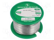 Tin; lead free; Sn96,5Ag3Cu0,5; 0.7mm; 0.1kg; reel; 217÷220°C 