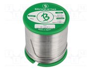 Tin; lead free; Sn96,5Ag3Cu0,5; 1mm; 0.5kg; reel; 217÷220°C BROQUETAS