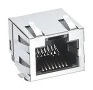 RJ45 CONN, R/A, JACK, 8P8C, 1PORT, SMD