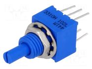 Potentiometer: shaft; single turn; 1kΩ; ±20%; 0.25W; linear; 3.18mm BOURNS