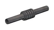 INSUL LEAD COUPLER, 4MM, 32A, BLACK, PK2