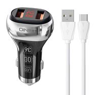 LDNIO C2 2USB Car charger + USB-C Cable, LDNIO