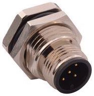 SENSOR CONNECTOR, M12, PLUG, 5POS, PANEL