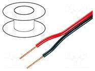 Wire: loudspeaker cable; 2x4mm2; stranded; OFC; black-red; 49V TASKER