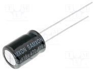 Capacitor: electrolytic; THT; 470uF; 16VDC; Ø8x12mm; Pitch: 3.5mm SAMXON