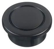 SWITCH BUTTON, MUSHROOM, 29MM, BLACK