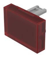 RECTANGULAR LENS, RED, PLASTIC