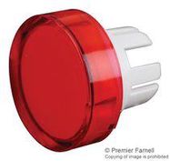 ROUND LENS, RED, PLASTIC