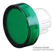 ROUND LENS, GREEN, PLASTIC