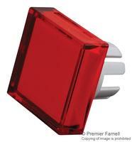 SQUARE LENS, RED, PLASTIC