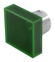 SQUARE LENS, GREEN, PLASTIC