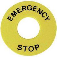 ADHESIVE LABEL, E-STOP PB SWITCH