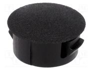 Stopper; polyamide; Wall thick: 1.6mm; Øhole: 10.3mm; H: 6.4mm FIX&FASTEN